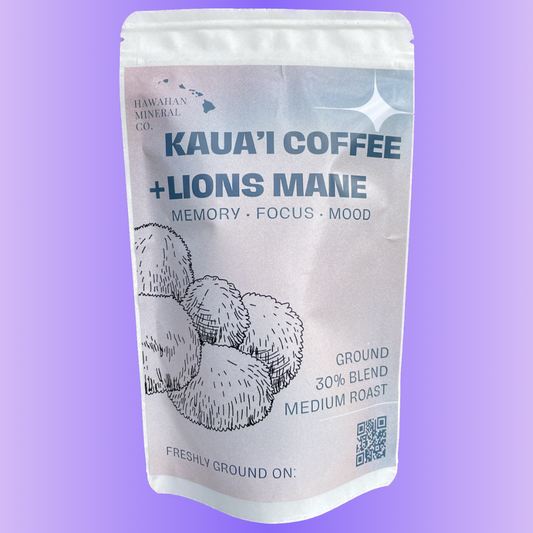lions mane + kauai coffee